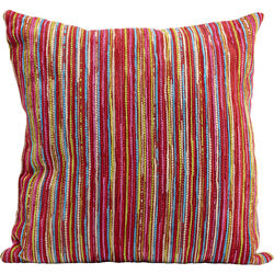 Cushion Colourful Stripes Red 40x40cm