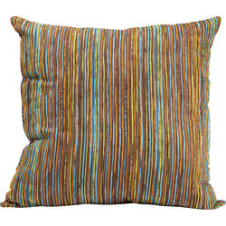 Cushion Colourful Stripes Brown 60x60cm