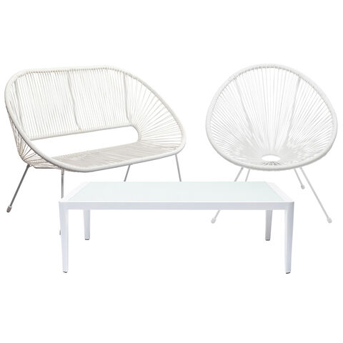Gardenset Acapulco Mono White