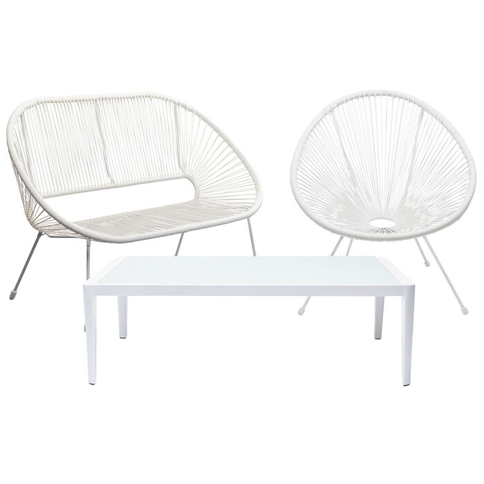 Set giardino Acapulco Mono bianco