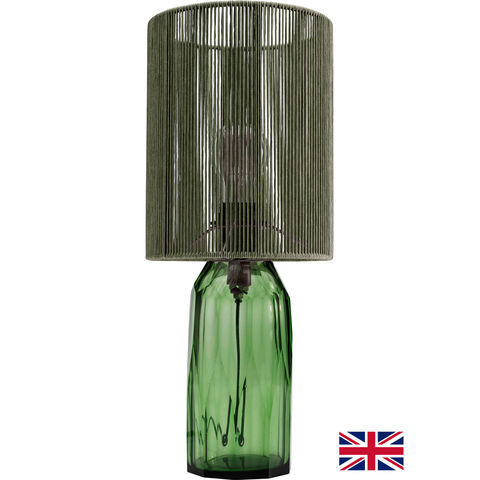 Table Lamp Vecchio Green 42cm UK