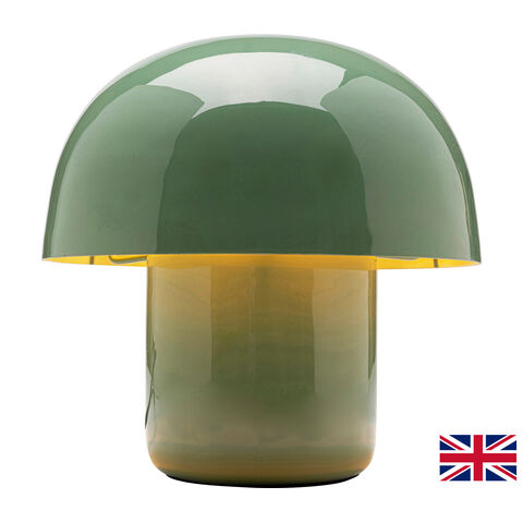Table Lamp Mushroom Shiny Sage 20cm UK