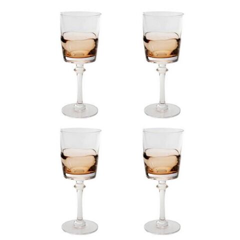 Red Wine Glass Mimi Amber 21cm (4/Set)