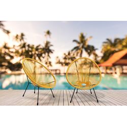47418 - Sillón Acapulco amarillo Outdoor 2/Set