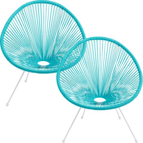 Armchair Acapulco Turquoise 2/Set