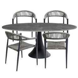 47446 - Set de Jardín Palma Possibilita 180cm Gris 5/Set