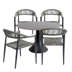 47448 - Set de Jardín Palma Possibilita Ø120cm Gris 5/Set