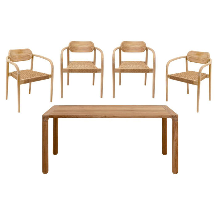 Gartenset Bella Braun (5/tlg)