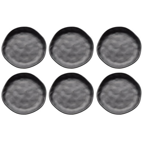 Plate Organic Black Ø20cm (6/part)