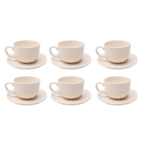Coffee Cup Organic cream (6/part)
