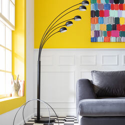 Floor Lamp Five Fingers Black Matt