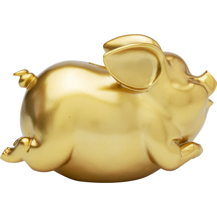 Pig Money Box Gold