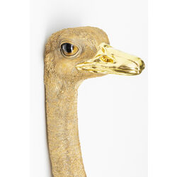 Wandschmuck Ostrich Gold 19x72cm