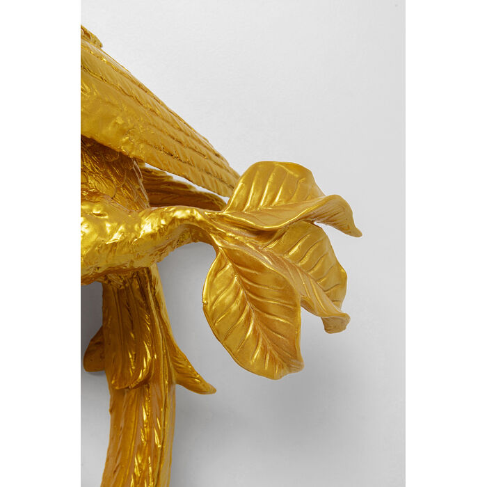 Wall Decoration Parrot Gold 50cm Kare Design