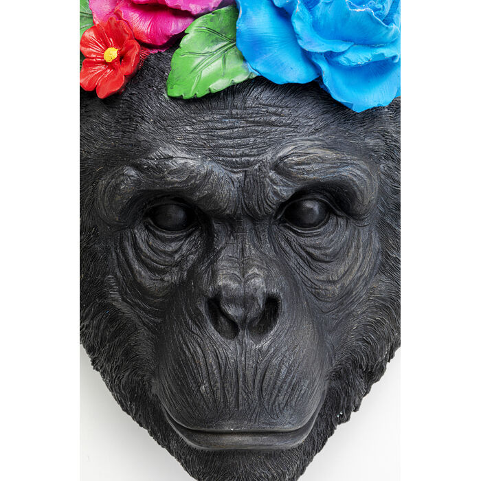 Wall Decoration Mask Monkey Flower Kare Design