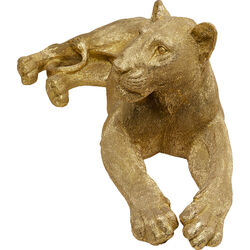 Figura deco Lion dorado 113cm