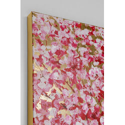 Quadro Touched Flower Couple oro-rosa 80x100cm