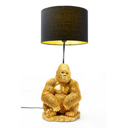 Table Lamp Animal Monkey Gorilla Gold