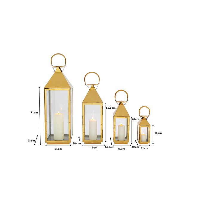 Laterne Giardino Gold (4/Set)