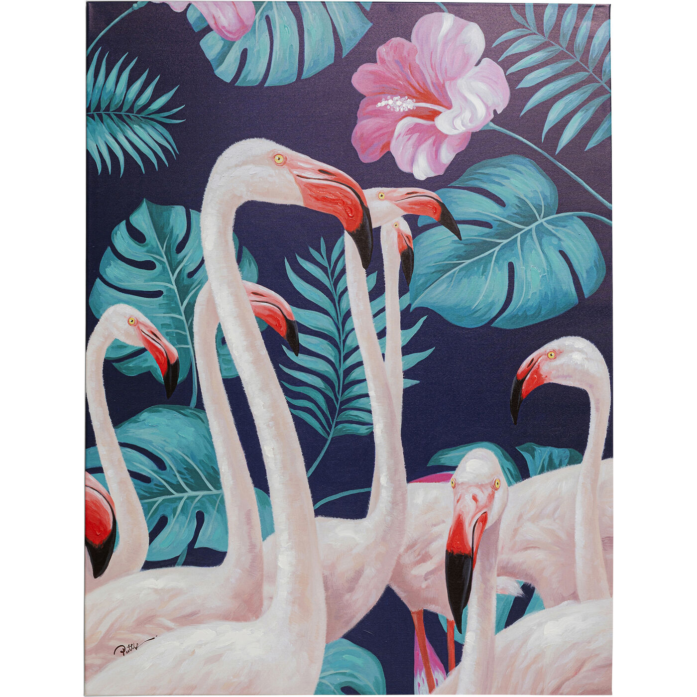 [51847] Cuadro Flamingo Road Natur 122x92cm