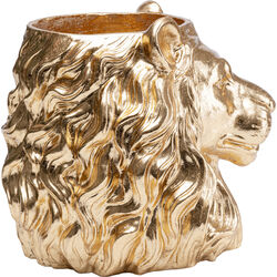 Deco Planter Lion Gold