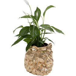 Deco Planter Lion Gold