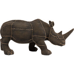 Deco Figurine Rhino Rivets Pearls 25cm