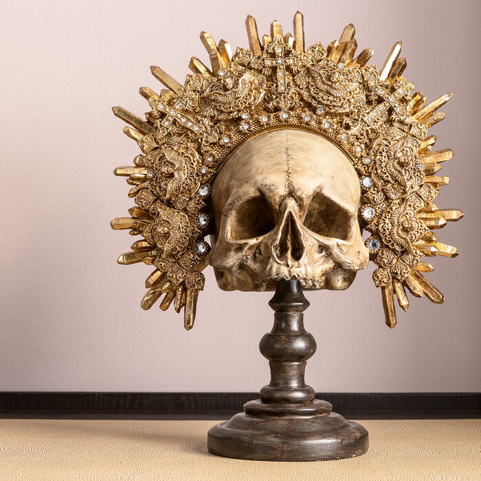 Oggetto decorativo King Skull 42cm