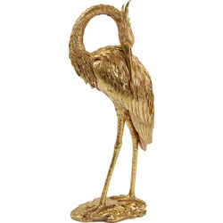 Deco Figurine Crane Gold