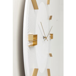 Reloj pared Leonardo blanco/oro Ø49cm