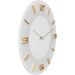 Horloge murale Leonardo blanc/doré Ø49cm