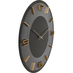 Reloj pared Leonardo negro/oro Ø49cm