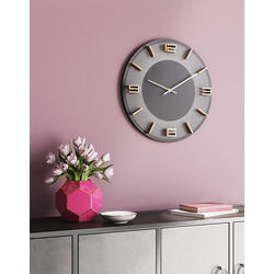 52054 - Wall Clock Leonardo Grey/Gold Ø49cm