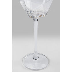 Champagne Glass Diamond Gold Rim