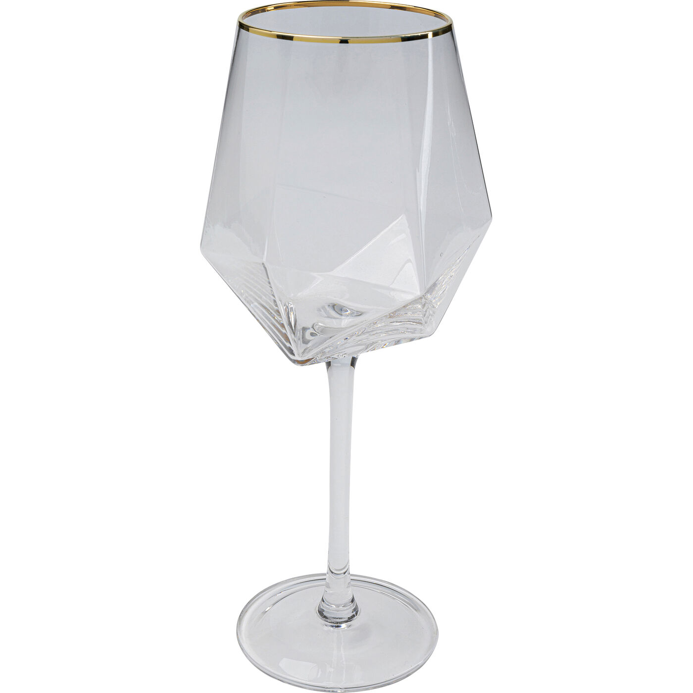 [52213] Vaso vino Diamond oro Rim