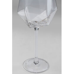 Wine Glass Diamond Gold Rim