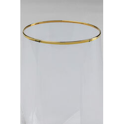 Vaso agua Diamond oro Rim