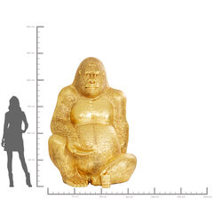 Deko Figur Gorilla Gold XXL 249