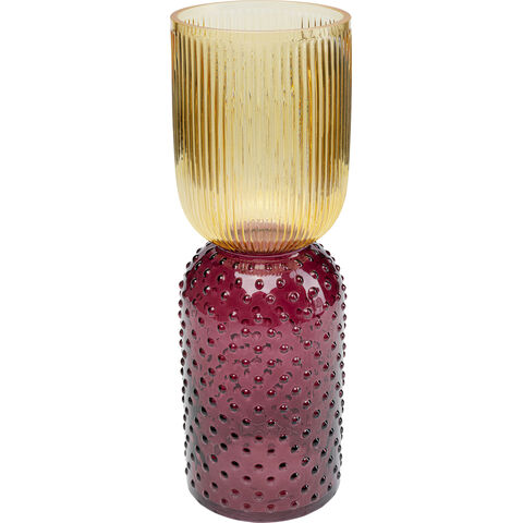 Vase Marvelous Duo Yellow Purple 38cm