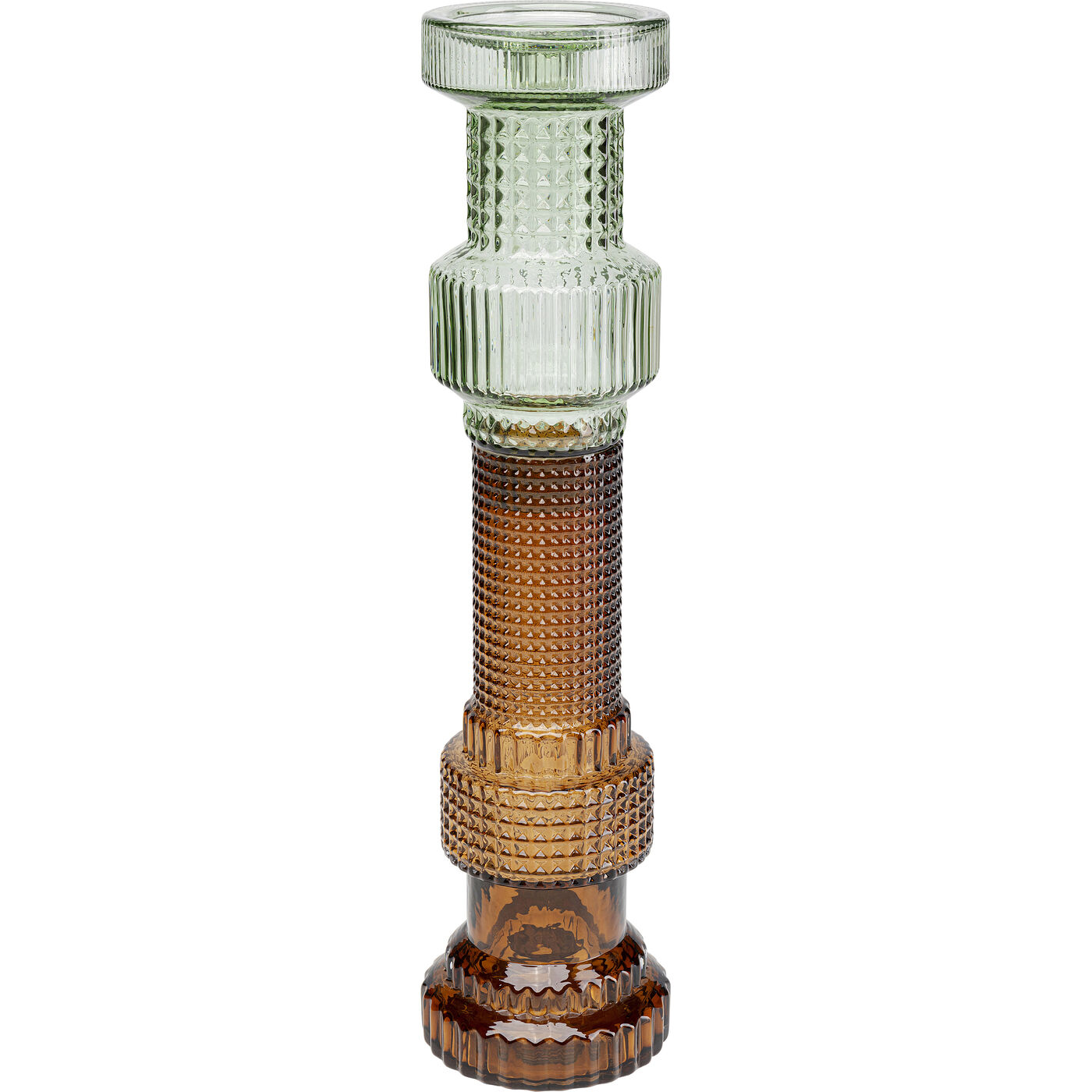 [52269] Portavelas Marvelous Duo verde marrón 49cm