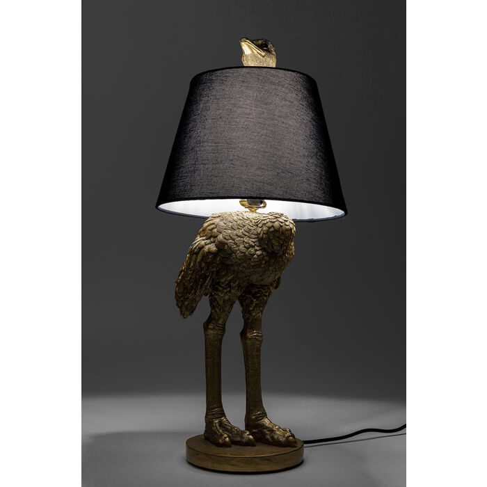 Table Lamp Animal Ostrich Kare Design, Animal Table Lamps Bronze