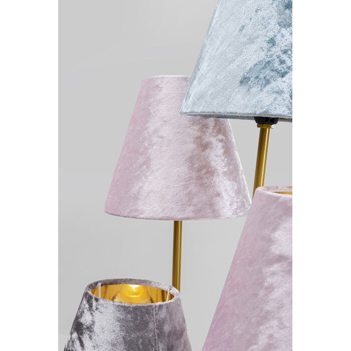 bedside lamps crushed velvet