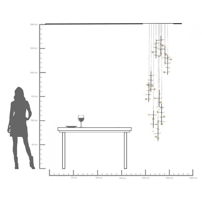 Suspension Trapez 280cm