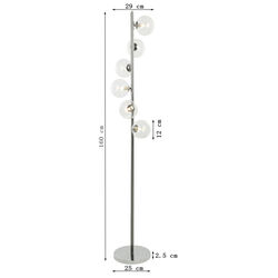 Stehleuchte Scala Balls Chrome 160cm