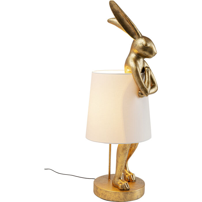 Lampe à poser Animal Rabbit doré/blanc 88cm