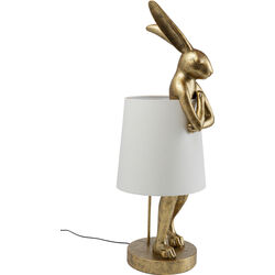 Lampe à poser Animal Rabbit doré/blanc 88cm