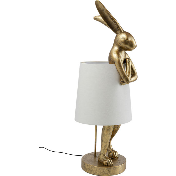Tischleuchte Animal Rabbit Gold/Weiß 88cm