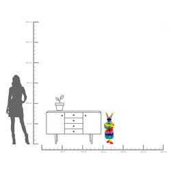 Figura deco Rabbit Gillie Rainbow 80