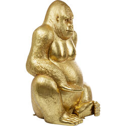 Figurine décorative Gorilla doré XL180