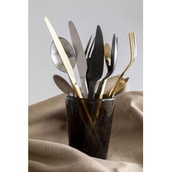 Couverts Gloria noir (16-pcs)